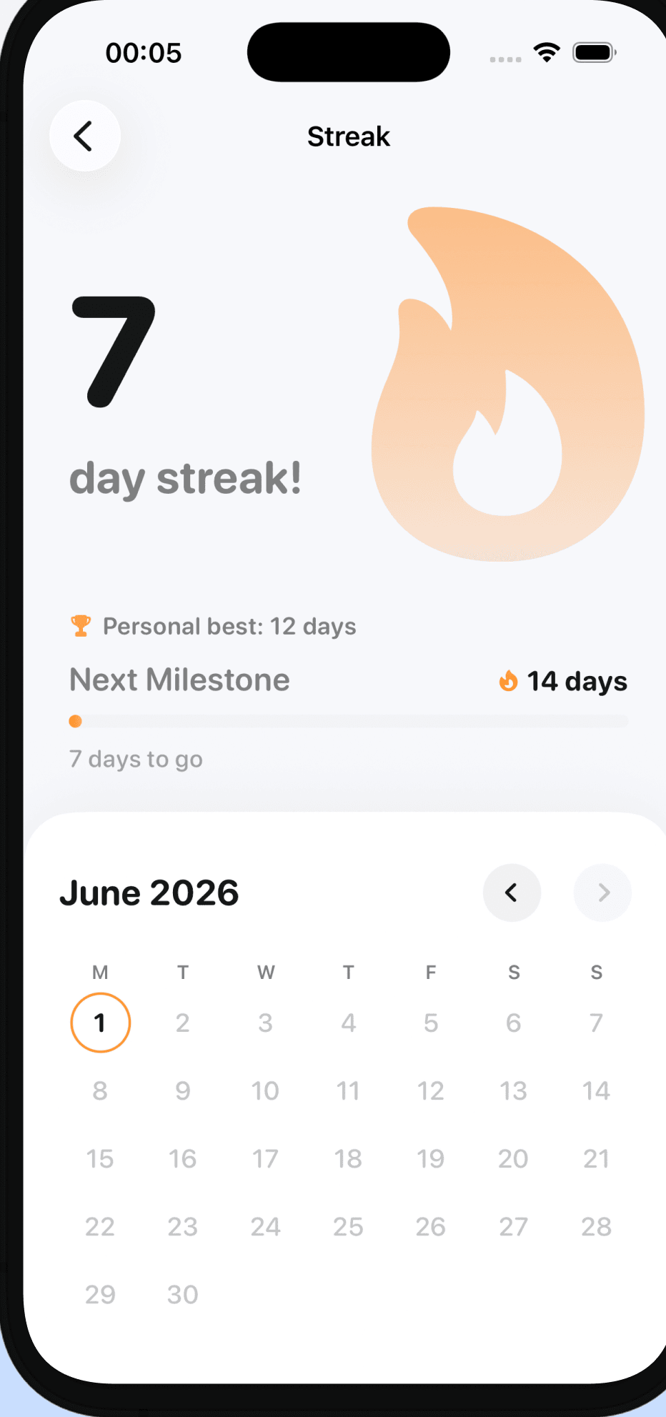 Meal Plan screen